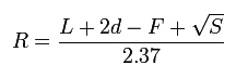 2.4mR Formula